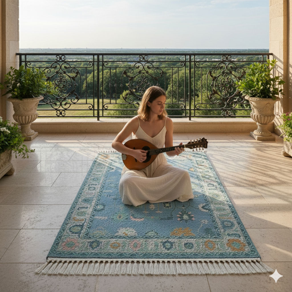 AVELENORA - Hand Knotted Oushak Carpet